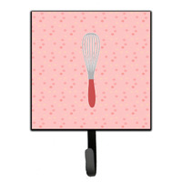 "Caroline's Treasures Wisk Pink Wall Hook, Small, Multicolor"