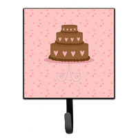 "Caroline's Treasures Heart Cake 3 Tier Pink Wall Hook, Small, Multicolor"