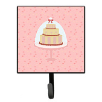 "Caroline's Treasures Decorative Cake 3 Tier Pink Wall Hook, Small, Multicolor"