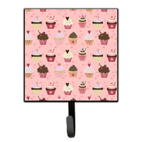 "Caroline's Treasures Cupcakes on Pink Wall Hook, Small, Multicolor"