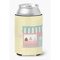 "Caroline's Treasures Bake Shoppe on Yellow Decorative Can Hugger, Multicolor"