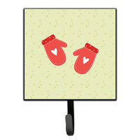"Caroline's Treasures Oven Mitts on Green Wall Hook, Small, Multicolor"