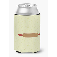 "Caroline's Treasures Rolling Pin on Green Decorative Can Hugger, Multicolor"
