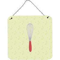 "Caroline's Treasures Wisk on Green Metal Print, 6H x 6W, Multicolor"