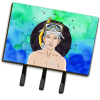 "Caroline's Treasures Pisces Zodiac Sign Wall Hook, Triple, Multicolor"
