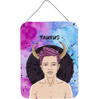 "Caroline's Treasures Taurus Zodiac Sign Metal Print, 16H x 12W, Multicolor"