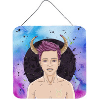 "Caroline's Treasures Taurus Zodiac Sign Metal Print, 6H x 6W, Multicolor"