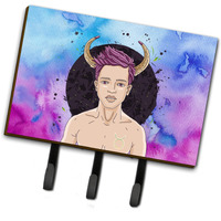"Caroline's Treasures Taurus Zodiac Sign Wall Hook, Triple, Multicolor"