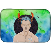 "Caroline's Treasures Cancer Zodiac Sign Dish Drying Mat, 14"" x 21"", Multicolor"