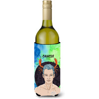 "Caroline's Treasures Cancer Zodiac Sign Decorative Bottle Hugger, 750 ml, Multicolor"