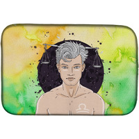 "Caroline's Treasures Libra Zodiac Sign Dish Drying Mat, 14"" x 21"", Multicolor"