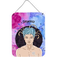"Caroline's Treasures Scorpio Zodiac Sign Metal Print, 16H x 12W, Multicolor"