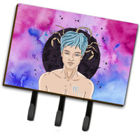 "Caroline's Treasures Scorpio Zodiac Sign Wall Hook, Triple, Multicolor"