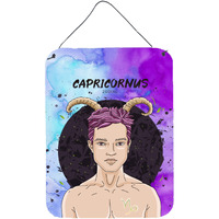 "Caroline's Treasures Capricorn Zodiac Sign Metal Print, 16H x 12W, Multicolor"