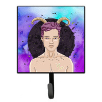 "Caroline's Treasures Capricorn Zodiac Sign Wall Hook, Small, Multicolor"