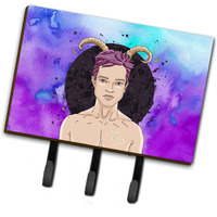 "Caroline's Treasures Capricorn Zodiac Sign Wall Hook, Triple, Multicolor"