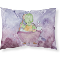 "Caroline's Treasures ""Turtle Bathing Watercolor"" Printed, Polyester Envelope Closure pillowcase, Standard, Multicolor"