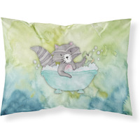 "Caroline's Treasures Raccoon Bathing Watercolor Pillowcase, Standard, Multicolor"