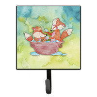 "Caroline's Treasures Foxes Bathing Watercolor Wall Hook, Small, Multicolor"