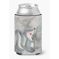 "Caroline's Treasures Skunk and Bubbles Watercolor Decorative Can Hugger, Multicolor"