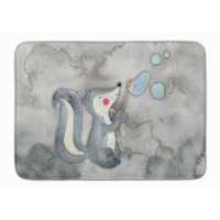 "Caroline's Treasures Skunk and Bubbles Watercolor Floor Mat, 19""H x 27""W, Multicolor"