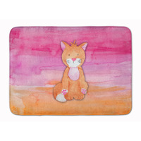 "Caroline's Treasures Orange Cat Watercolor Floor Mat, 19""H x 27""W, Multicolor"
