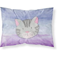 Caroline's Treasures Cat Face Watercolor Pillowcase Standard Multicolor