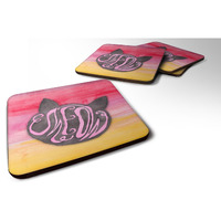 "Caroline's Treasures Cat Face Meow Watercolor Decorative coasters, 3.5, Multicolor"