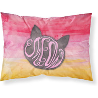 "Caroline's Treasures Cat Face Meow Watercolor Pillowcase, Standard, Multicolor"