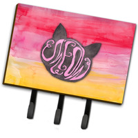 "Caroline's Treasures Cat Face Meow Watercolor Wall Hook, Triple, Multicolor"