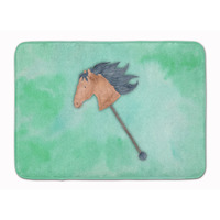 "Caroline's Treasures Stick Horse Watercolor Floor Mat, 19""H x 27""W, Multicolor"