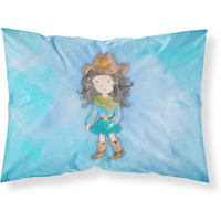 "Caroline's Treasures Cowgirl Watercolor Pillowcase, Standard, Multicolor"