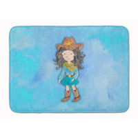 "Caroline's Treasures Cowgirl Watercolor Floor Mat, 19""H x 27""W, Multicolor"