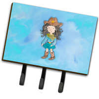 "Caroline's Treasures Cowgirl Watercolor Wall Hook, Triple, Multicolor"