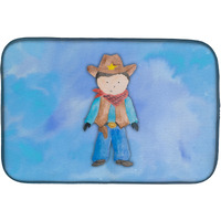 "Caroline's Treasures Cowboy Watercolor Dish Drying Mat, 14"" x 21"", Multicolor"