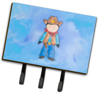 "Caroline's Treasures Cowboy Watercolor Wall Hook, Triple, Multicolor"