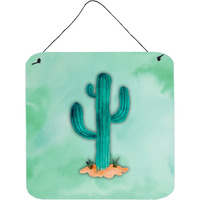 "Caroline's Treasures Western Cactus Watercolor Metal Print, 6""H x 6""W, Multicolor"
