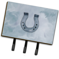 "Caroline's Treasures Horseshoe Watercolor Wall Hook, Triple, Multicolor"