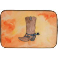 "Caroline's Treasures Cowboy Boot Dish Drying Mat, 14"" x 21"", Multicolor"