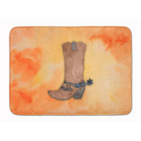 "Caroline's Treasures Cowboy Boot Watercolor Floor Mat, 19""H x 27""W, Multicolor"