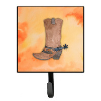 "Caroline's Treasures Cowboy Boot Watercolor Wall Hook, Small, Multicolor"