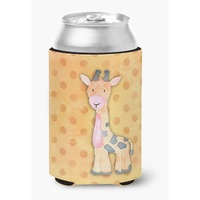 "Caroline's Treasures Polkadot Griaffe Watercolor Decorative Can Hugger, Multicolor"