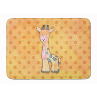 "Caroline's Treasures Polkadot Griaffe Watercolor Floor Mat, 19""H x 27""W, Multicolor"