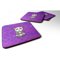 "Caroline's Treasures Polkadot Panda Bear Watercolor Decorative coasters, 3.5, Multicolor"