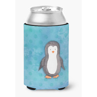 "Caroline's Treasures Polkadot Penguin Watercolor Decorative Can Hugger, Multicolor"