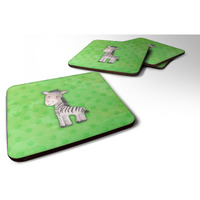 "Caroline's Treasures Polkadot Zebra Watercolor Decorative coasters, 3.5, Multicolor"