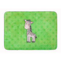 "Caroline's Treasures Polkadot Zebra Watercolor Floor Mat, 19""H x 27""W, Multicolor"