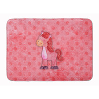 "Caroline's Treasures Polkadot Horse Watercolor Floor Mat, 19""H x 27""W, Multicolor"