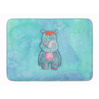 "Caroline's Treasures Rhinoceros Watercolor Floor Mat, 19""H x 27""W, Multicolor"