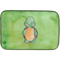 "Caroline's Treasures Turtle Watercolor Dish Drying Mat, 14"" x 21"", Multicolor"